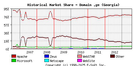 August 1st, 2013 Historical Market Share Graph