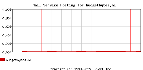 budgetbytes.nl MX Hosting Market Share Graph