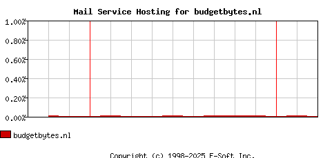 budgetbytes.nl MX Hosting Market Share Graph