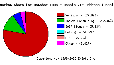 November 1st 1998 CA Market Share Pie Chart