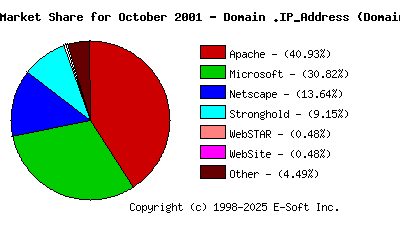 November 1st, 2001 Market Share Pie Chart