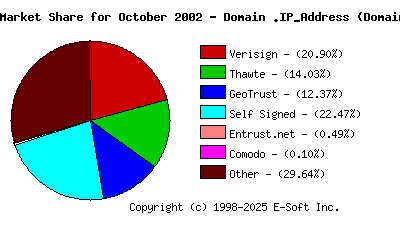 November 1st 2002 CA Market Share Pie Chart