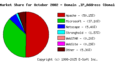 November 1st, 2002 Market Share Pie Chart