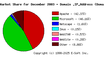 January 1st, 2004 Market Share Pie Chart