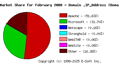March 1st, 2008 Market Share Pie Chart