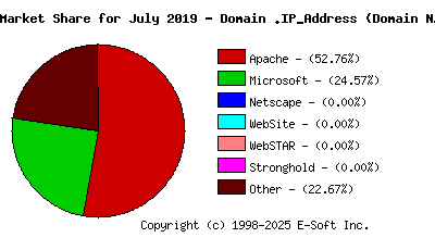 August 1st, 2019 Market Share Pie Chart