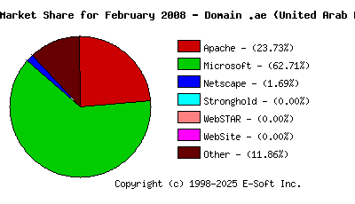 March 1st, 2008 Market Share Pie Chart