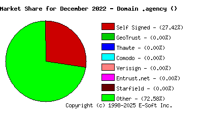 January 1st 2023 CA Market Share Pie Chart