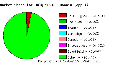 August 1st 2024 CA Market Share Pie Chart