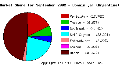 October 1st 2002 CA Market Share Pie Chart