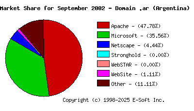 October 1st, 2002 Market Share Pie Chart