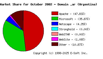 November 1st, 2002 Market Share Pie Chart