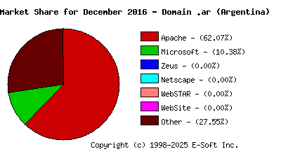 January 1st, 2017 Market Share Pie Chart