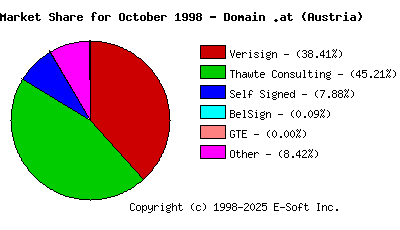 November 1st 1998 CA Market Share Pie Chart