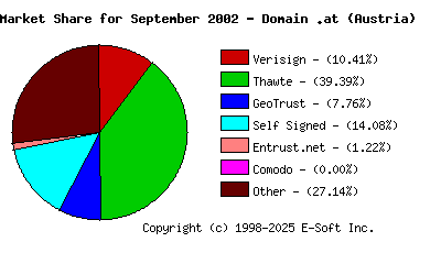 October 1st 2002 CA Market Share Pie Chart