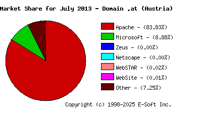 August 1st, 2013 Market Share Pie Chart