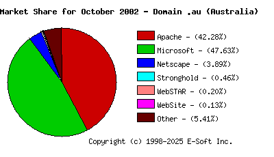 November 1st, 2002 Market Share Pie Chart