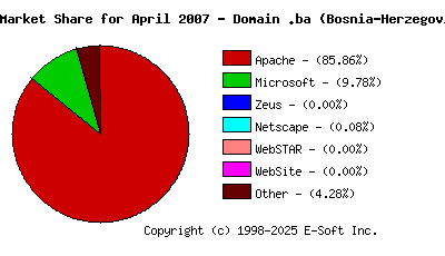 May 1st, 2007 Market Share Pie Chart