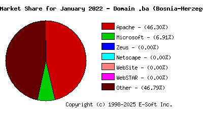 February 1st, 2022 Market Share Pie Chart
