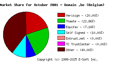 November 1st 2001 CA Market Share Pie Chart
