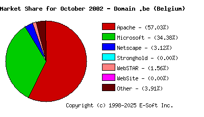 November 1st, 2002 Market Share Pie Chart