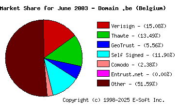July 1st 2003 CA Market Share Pie Chart