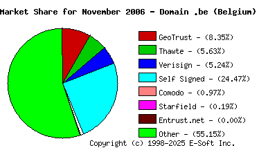 December 1st 2006 CA Market Share Pie Chart
