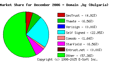 January 1st 2007 CA Market Share Pie Chart