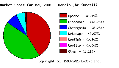 June 1st, 2001 Market Share Pie Chart