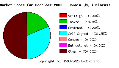 January 1st 2004 CA Market Share Pie Chart