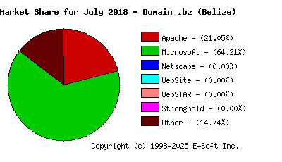 August 1st, 2018 Market Share Pie Chart