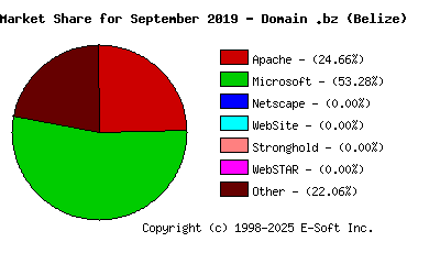 October 1st, 2019 Market Share Pie Chart