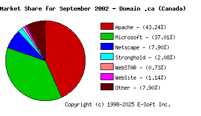 October 1st, 2002 Market Share Pie Chart
