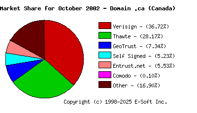 November 1st 2002 CA Market Share Pie Chart