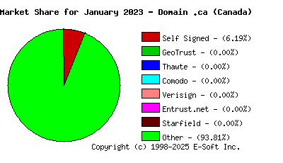 February 1st 2023 CA Market Share Pie Chart