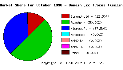 November 1st, 1998 Market Share Pie Chart