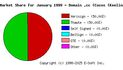 February 1st 1999 CA Market Share Pie Chart