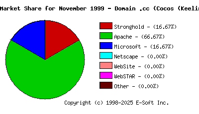 December 1st, 1999 Market Share Pie Chart