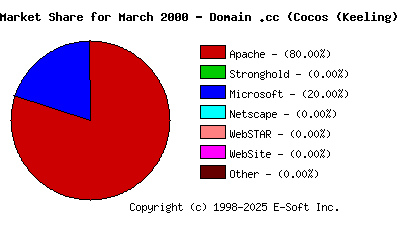 April 1st, 2000 Market Share Pie Chart