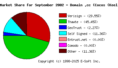 October 1st 2002 CA Market Share Pie Chart