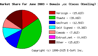 July 1st 2003 CA Market Share Pie Chart