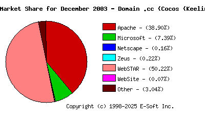 January 1st, 2004 Market Share Pie Chart
