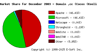 January 1st, 2004 Market Share Pie Chart