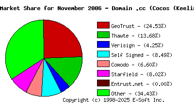 December 1st 2006 CA Market Share Pie Chart