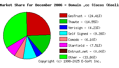 January 1st 2007 CA Market Share Pie Chart