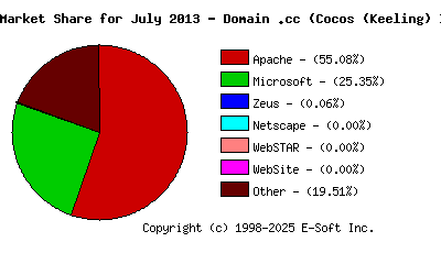 August 1st, 2013 Market Share Pie Chart