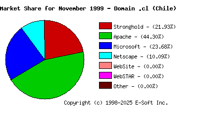 December 1st, 1999 Market Share Pie Chart