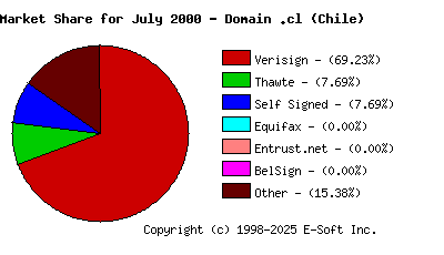August 1st 2000 CA Market Share Pie Chart