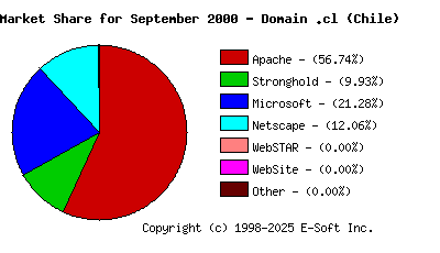 October 1st, 2000 Market Share Pie Chart