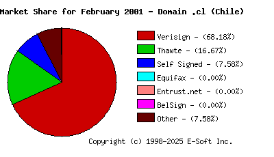 March 1st 2001 CA Market Share Pie Chart